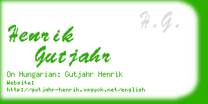 henrik gutjahr business card